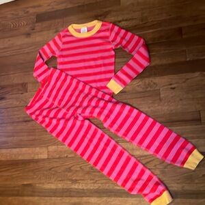 Hanna Andersson striped long John pajama set